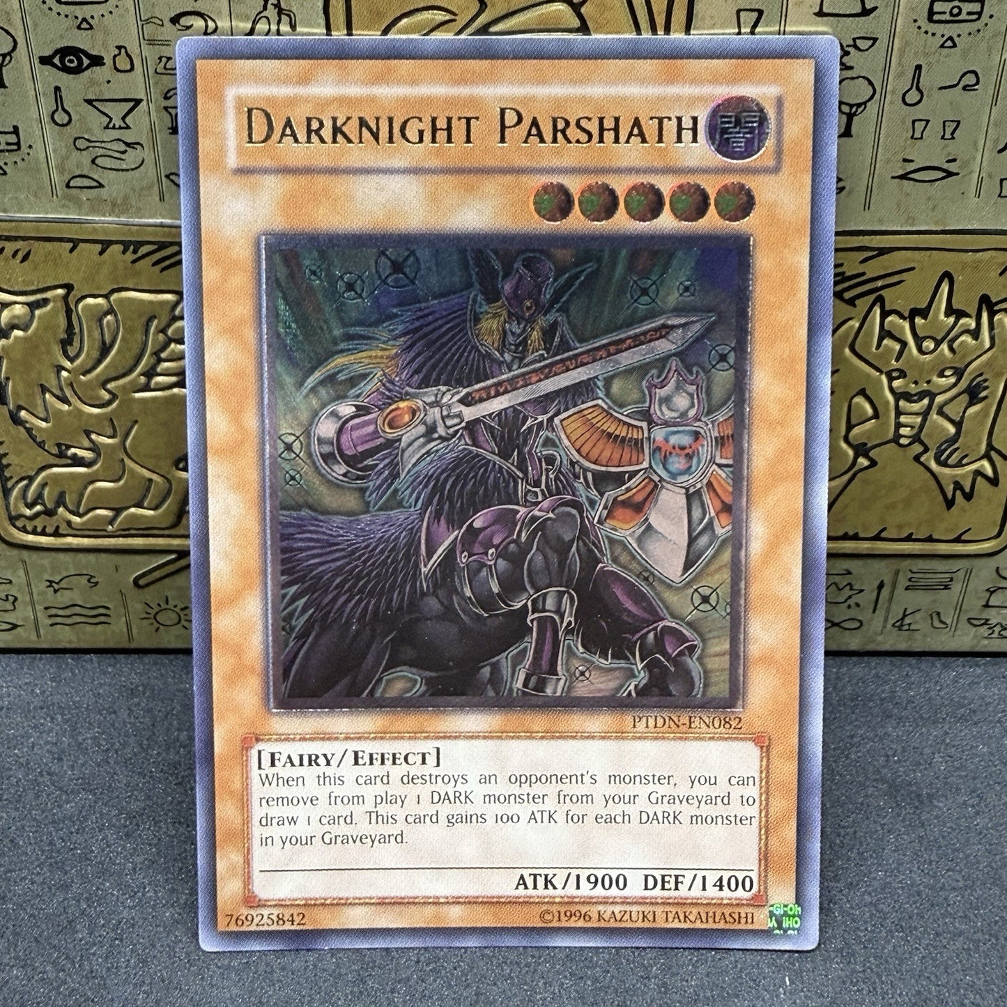 Yugioh Darknight Parshath PTDN-EN082 Ultimate Rare NM