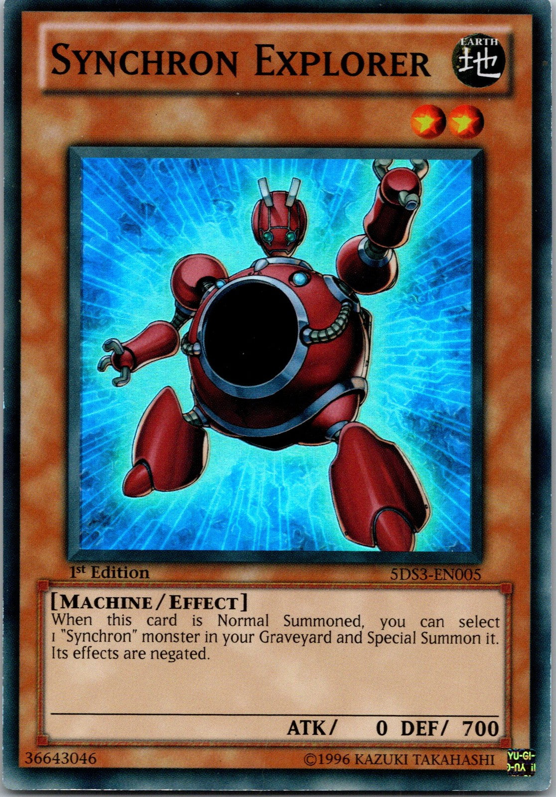 Yugioh Synchron Explorer 5DS3-EN005 1st Edition Super Rare NM