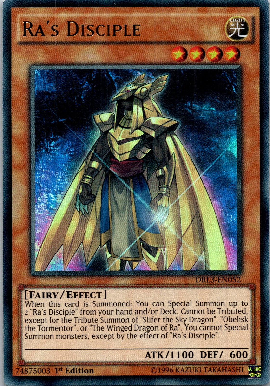 Yugioh Ra's Disciple DRL3-EN052 1st Edition Ultra Rare NM