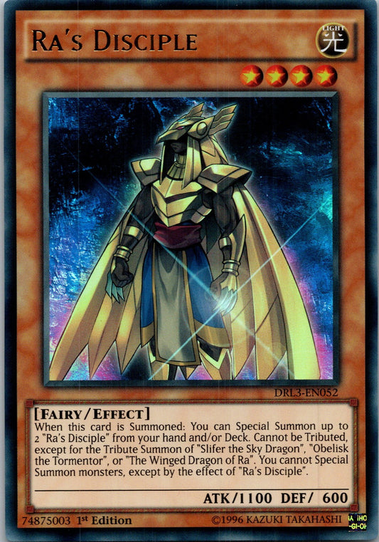Yugioh Ra's Disciple DRL3-EN052 1st Edition Ultra Rare NM