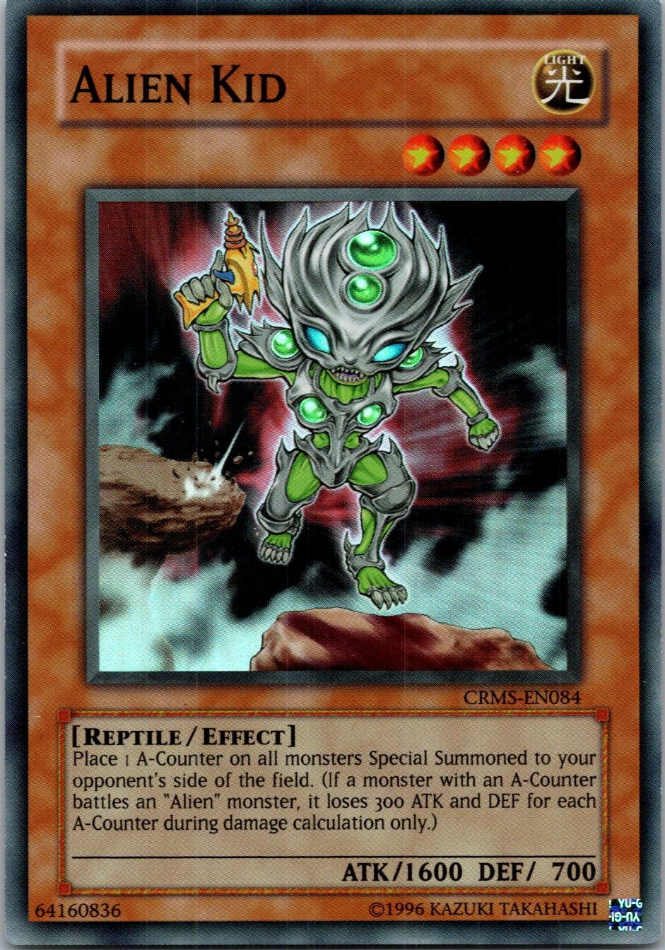 Yugioh Alien Kid CRMS-EN084 Super Rare NM
