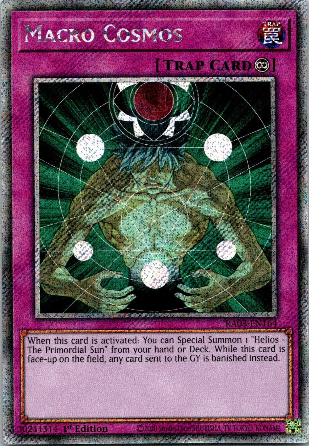 Yugioh Macro Cosmos RA03-EN164 1st Edition Platinum Secret NM