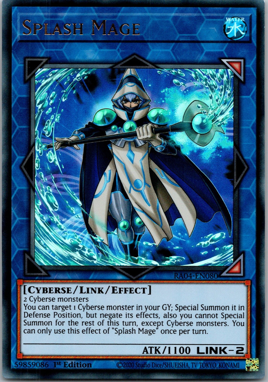 Yugioh Splash Mage RA04-EN080 1st Edition Ultra Rare NM