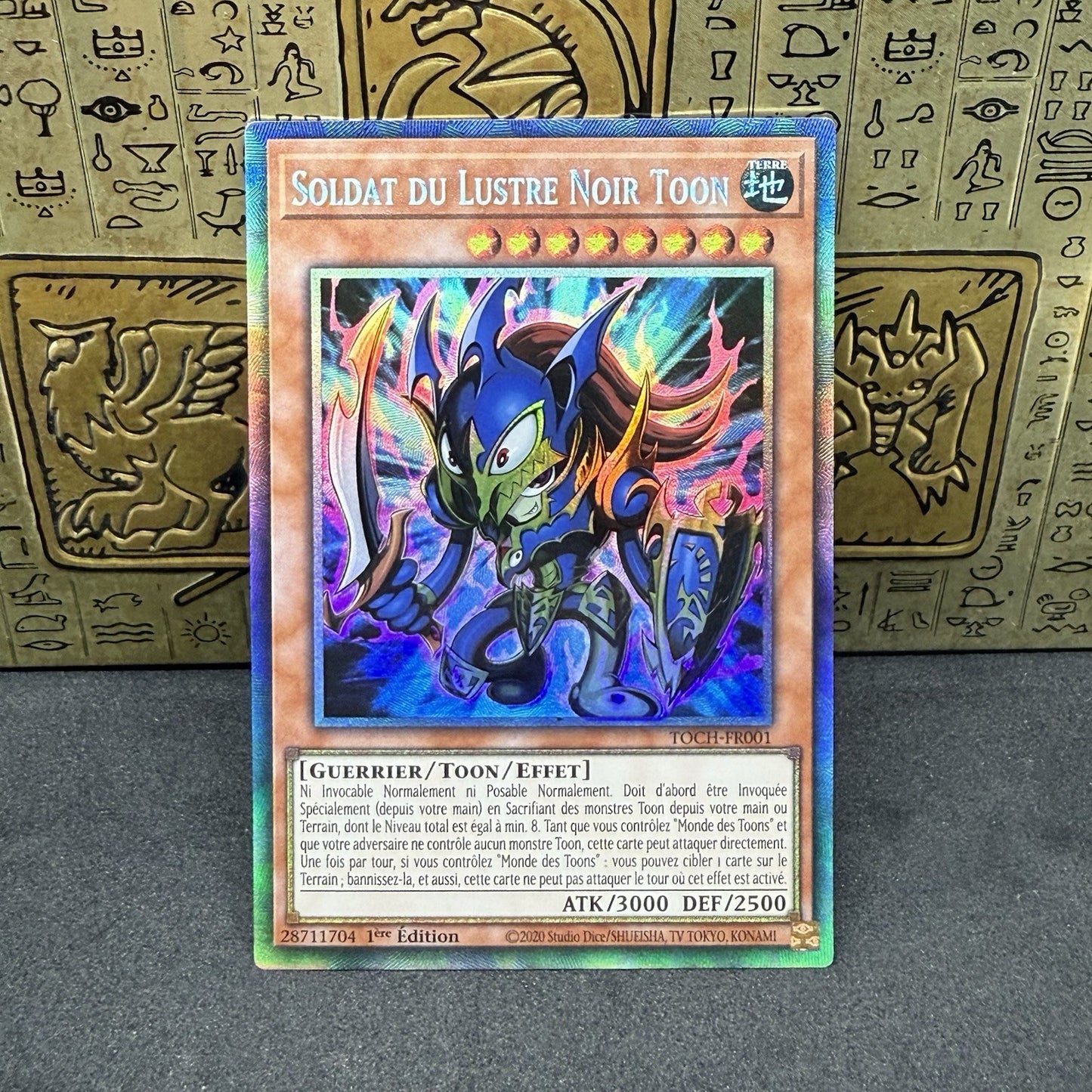 Yugioh Toon Black Luster Soldier TOCH-FR001 1st Edition Collector Rare NM
