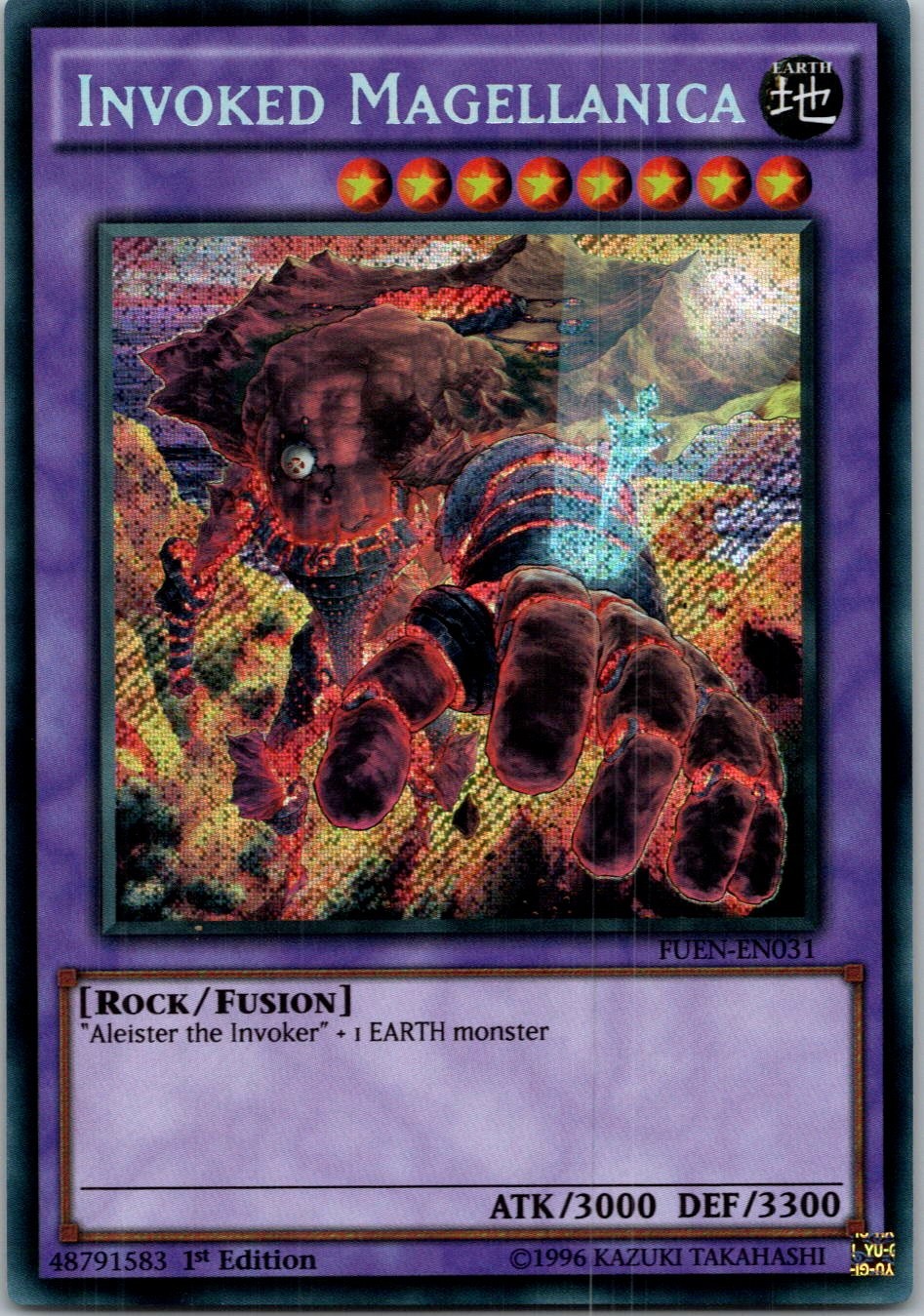 Yugioh Invoked Magellanica FUEN-EN031 1st Edition Secret Rare NM