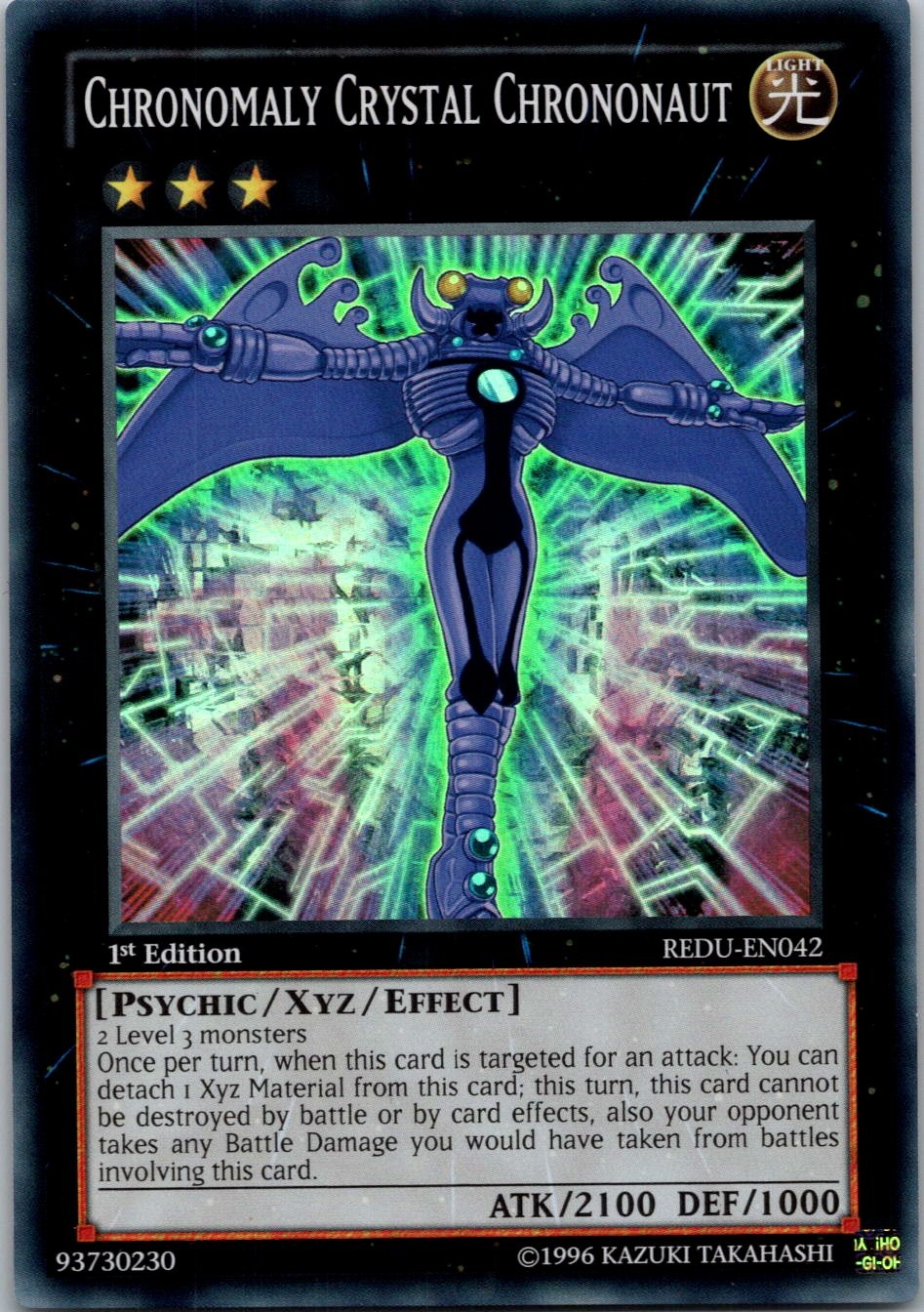 Yugioh Chronomaly Crystal Chrononaut REDU-EN042 1st Edition Super Rare NM