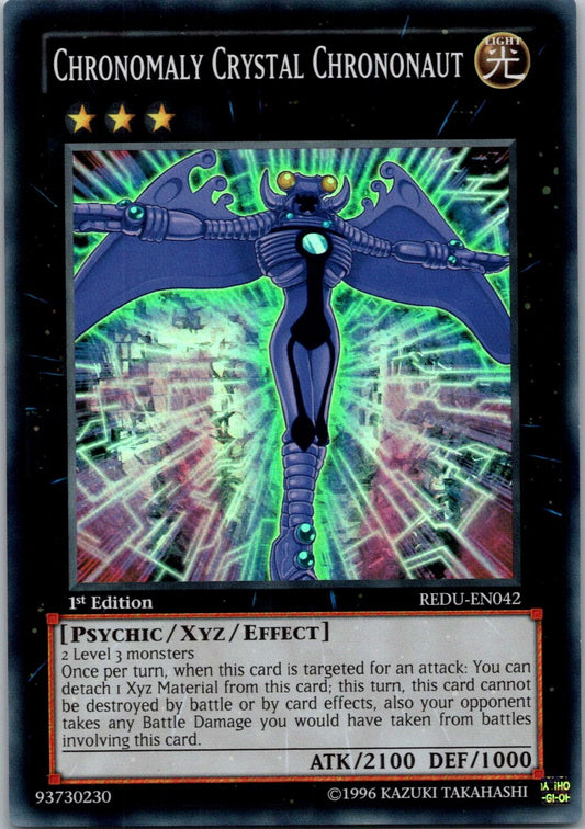 Yugioh Chronomaly Crystal Chrononaut REDU-EN042 1st Edition Super Rare NM