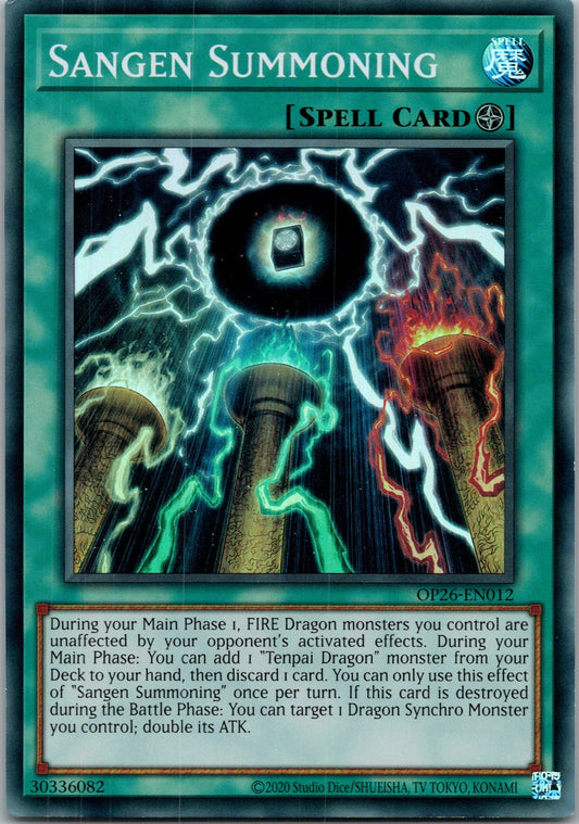 Yugioh Sangen Summoning OP26-EN012 Super Rare NM