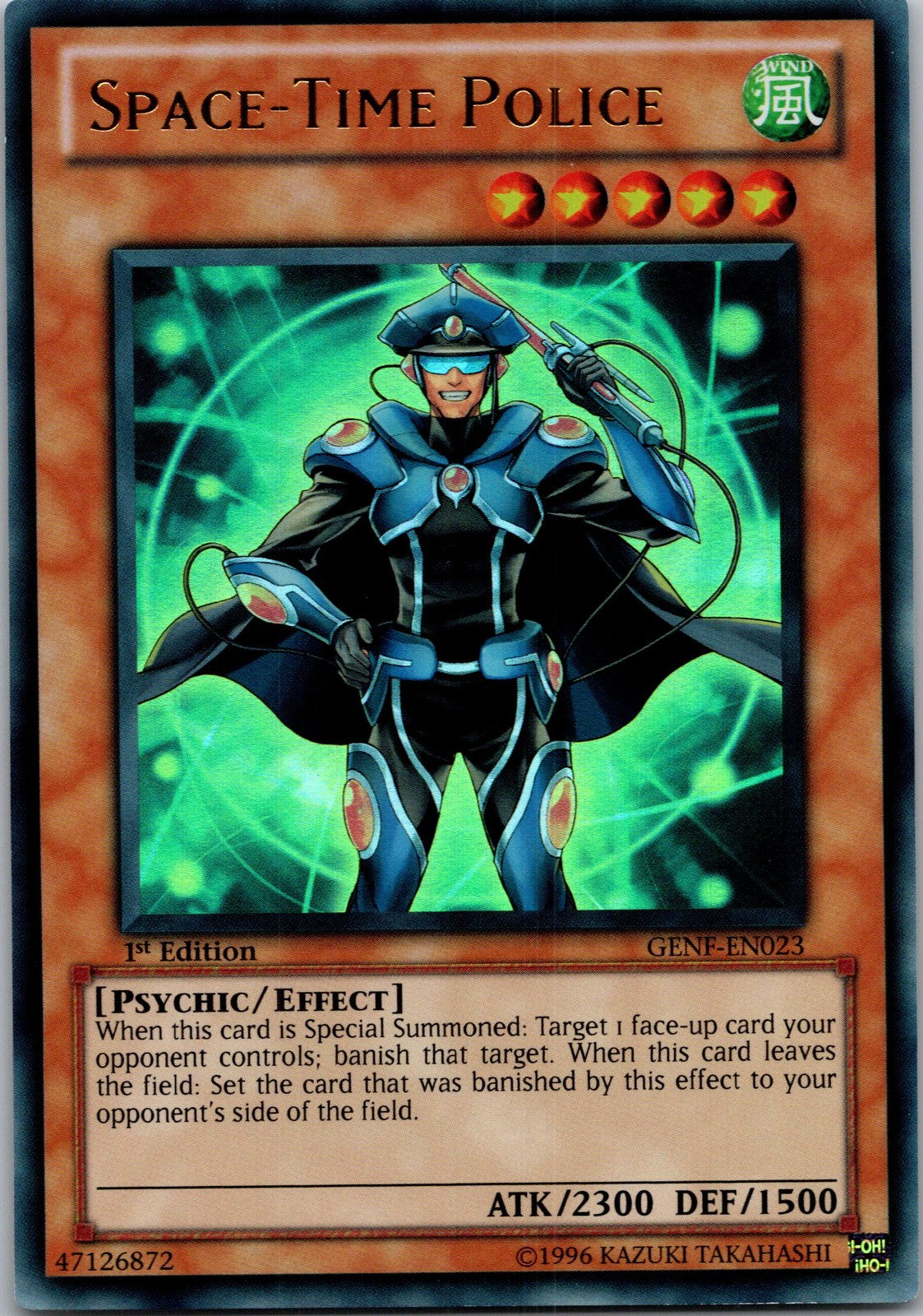 Yugioh Space-Time Police GENF-EN023 1st Edition Ultra Rare NM