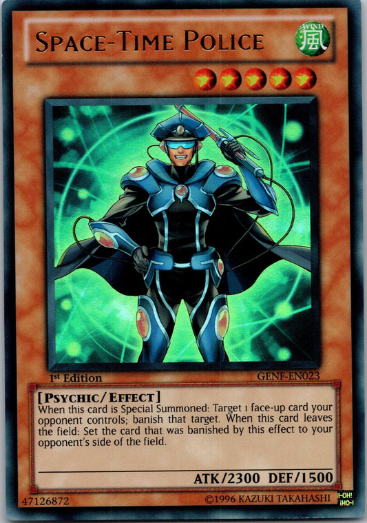 Yugioh Space-Time Police GENF-EN023 1st Edition Ultra Rare NM