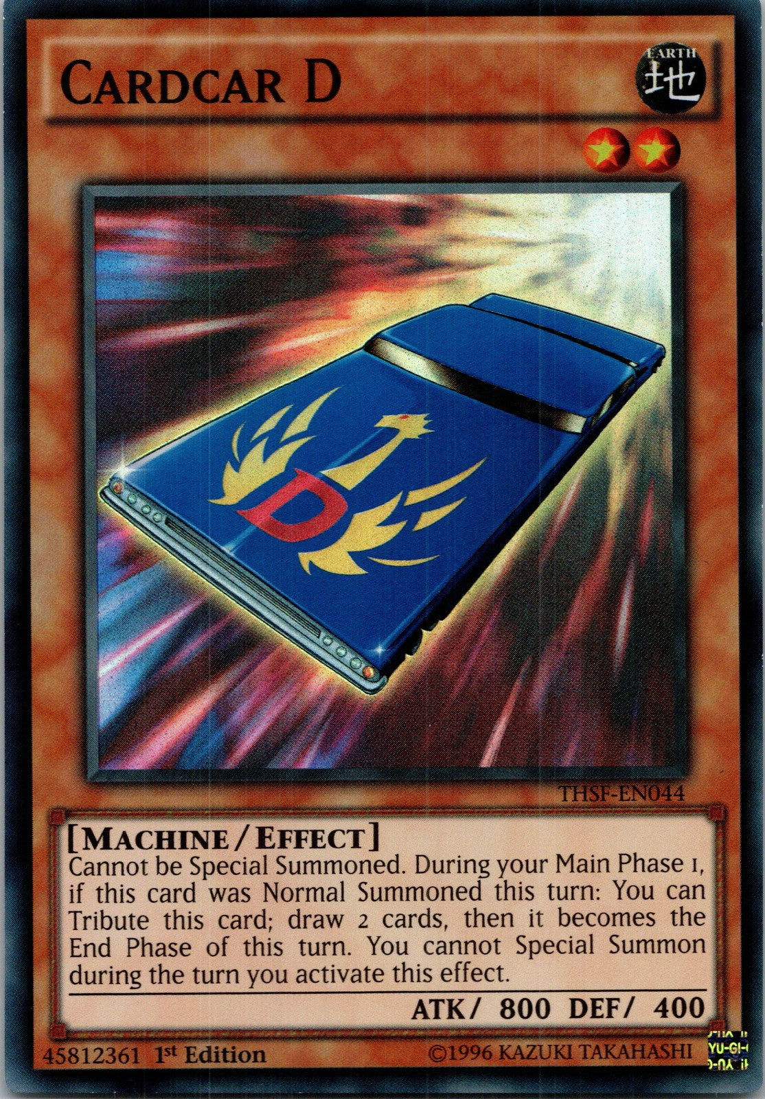 Yugioh Cardcar D THSF-EN044 1st Edition Super Rare NM