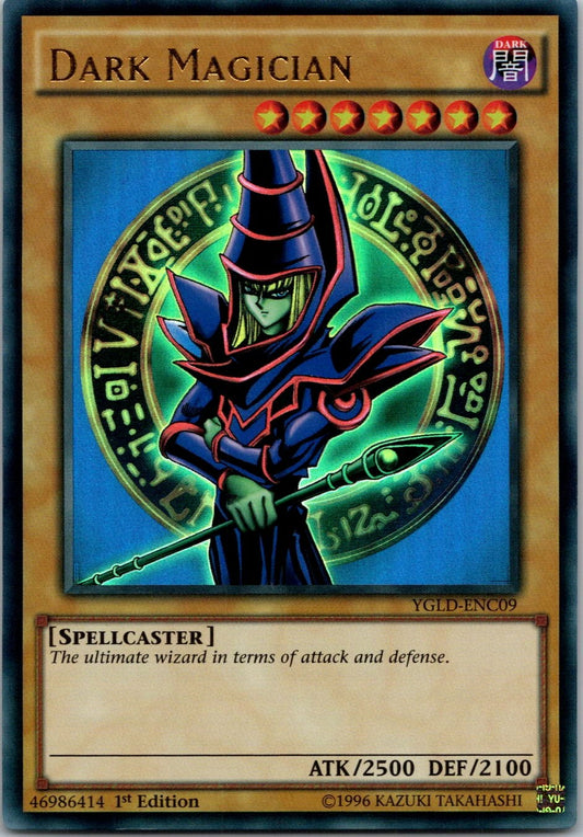 Yugioh Dark Magician YGLD-ENC09 1st Edition Ultra Rare NM