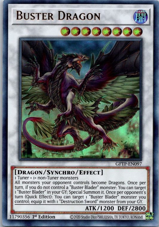 Yugioh Buster Dragon GFTP-EN097 1st Edition Ultra Rare NM