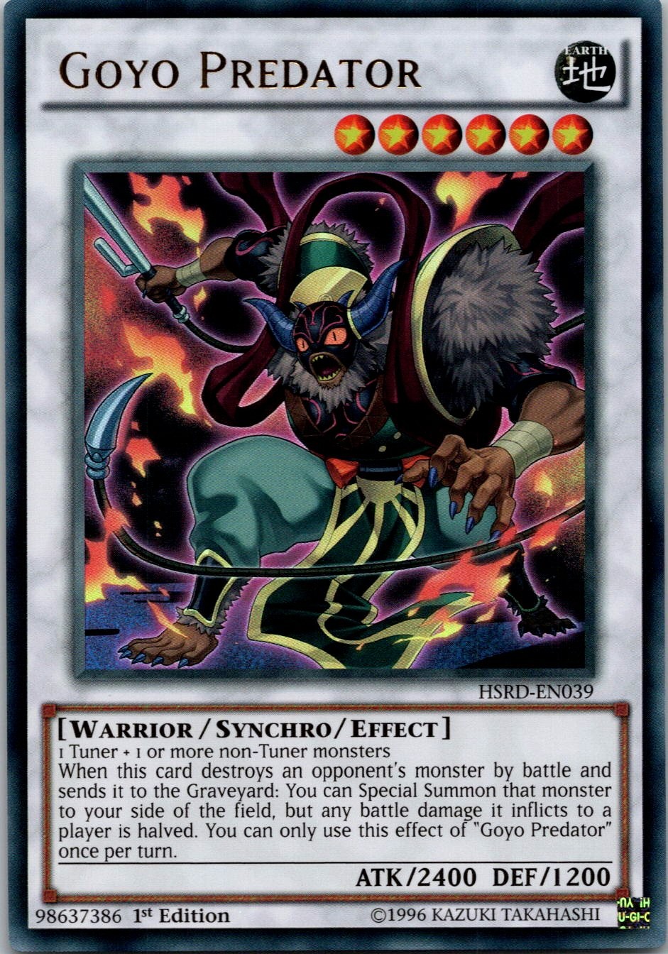 Yugioh Goyo Predator HSRD-EN039 1st Edition Ultra Rare NM
