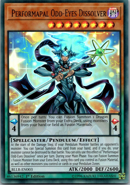 Yugioh Performapal Odd-Eyes Dissolver BLLR-EN003 1st Edition Ultra Rare NM