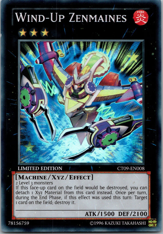 Yugioh Wind-Up Zenmaines CT09-EN008 Limited Edition Super Rare NM