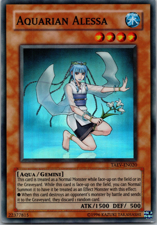 Yugioh Aquarian Alessa TAEV-EN020 Super Rare NM
