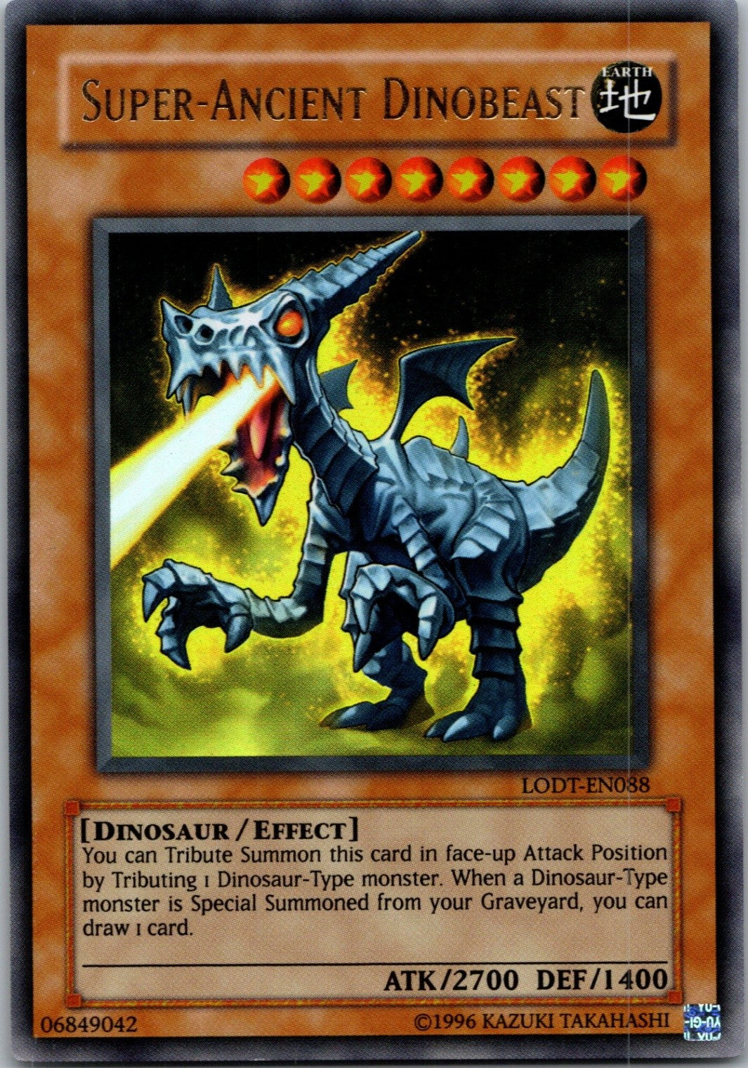 Yugioh Super-Ancient Dinobeast LODT-EN088 Ultra Rare NM