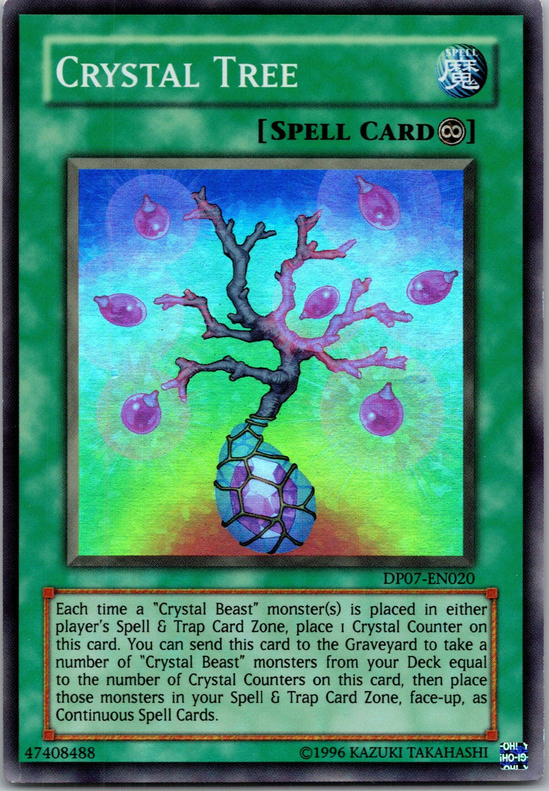 Yugioh Crystal Tree DP07-EN020 Super Rare NM
