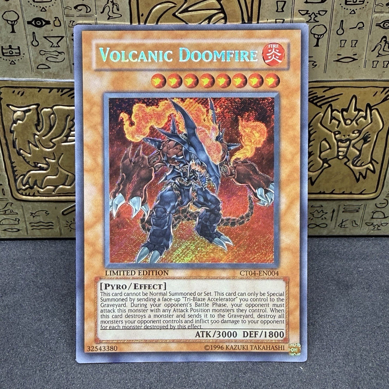 Yugioh Volcanic Doomfire CT04-EN004 Secret Rare Limited Edition NM