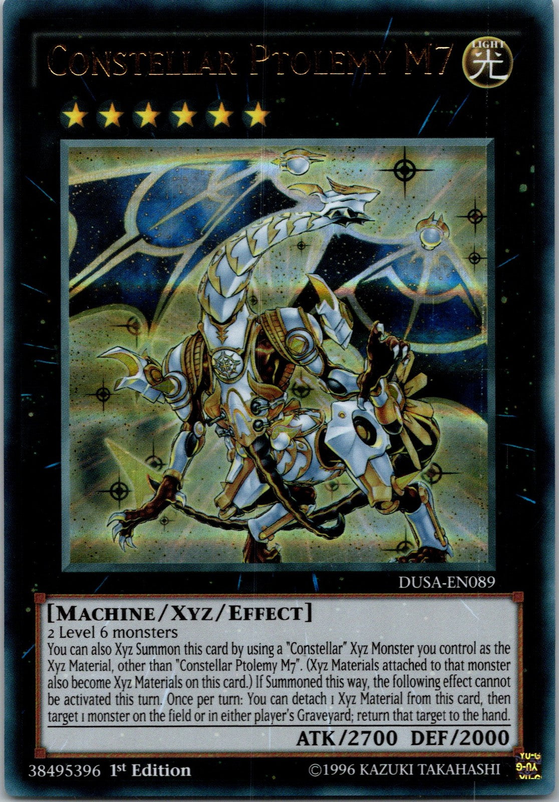 Yugioh Constellar Ptolemy M7 DUSA-EN089 1st Edition Ultra Rare NM