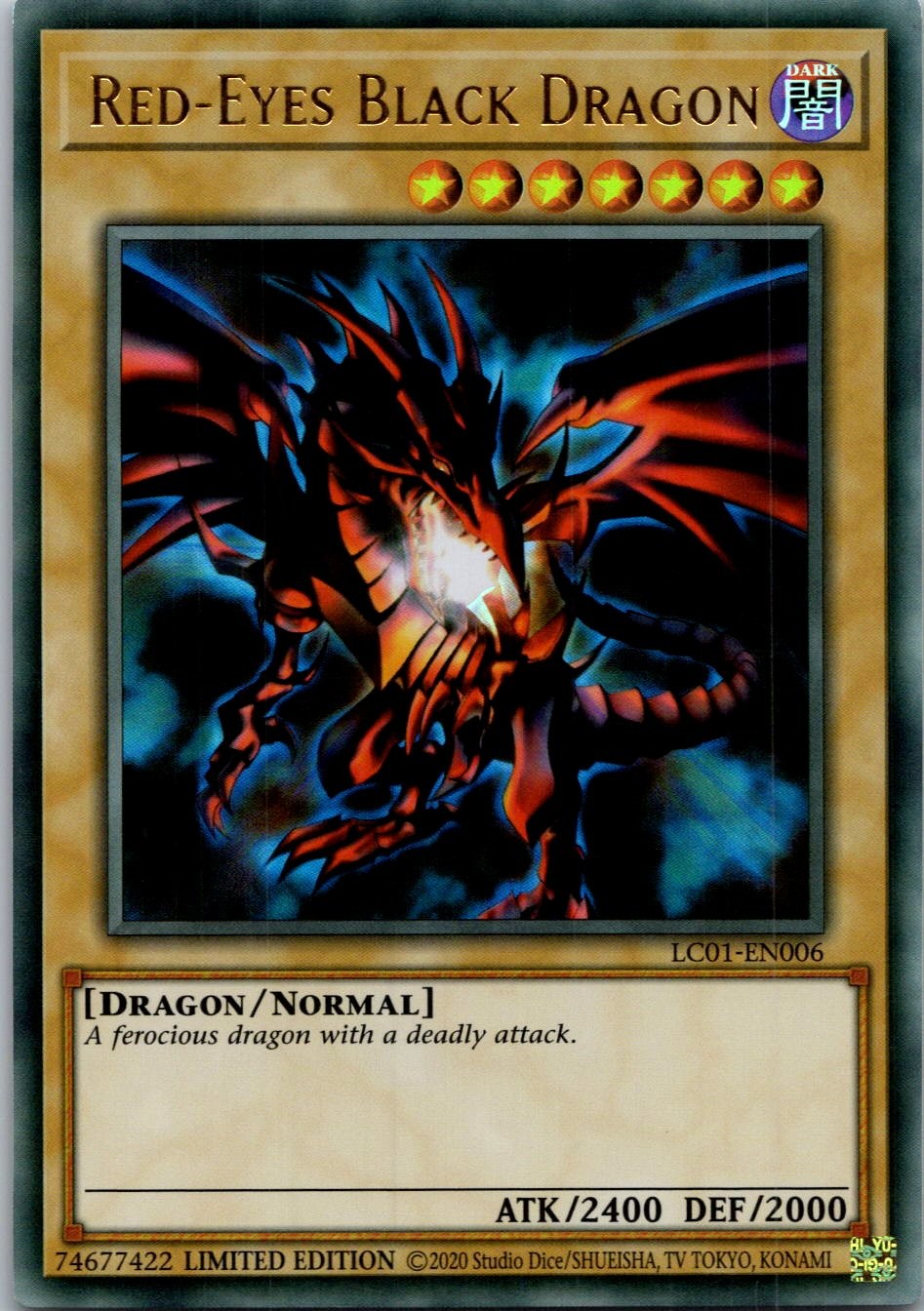 Yugioh Red-Eyes Black Dragon 25th LC01-EN006 Limited Edition Ultra Rare NM