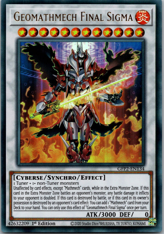 Yugioh Geomathmech Final Sigma GFP2-EN134 1st Edition Ultra Rare NM