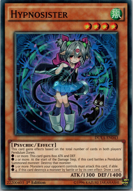 Yugioh Hypnosister DUEA-EN043 1st Edition Super Rare NM