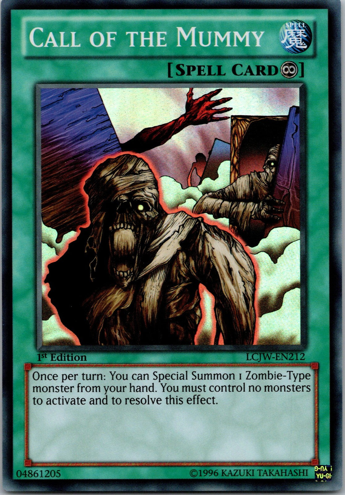 Yugioh Call of the Mummy LCJW-EN212 1st Edition Super Rare NM