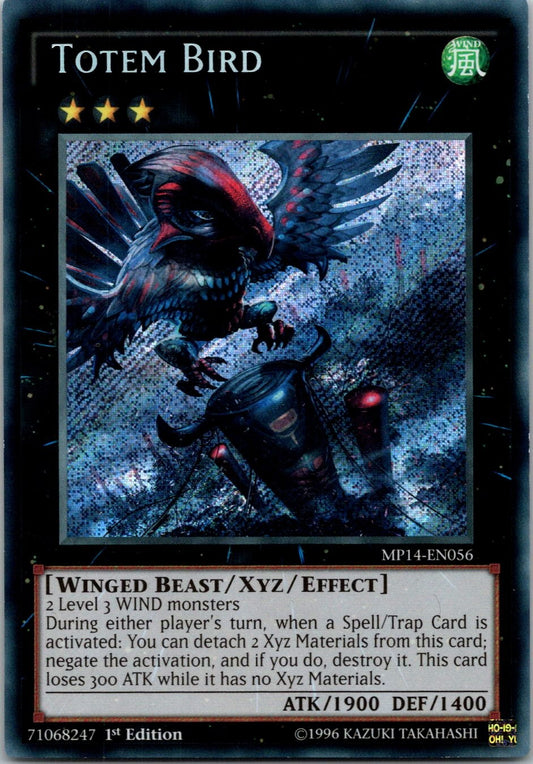 Yugioh Totem Bird MP14-EN056 1st Edition Secret Rare NM