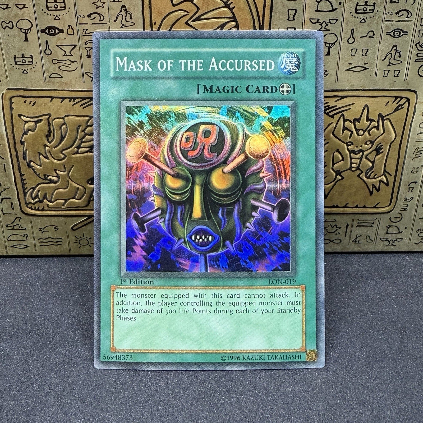 Yugioh Mask of the Accursed LON-019 1st Edition Super Rare NM