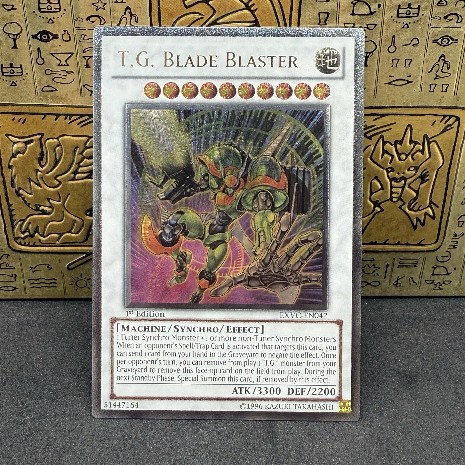 Yugioh T.G. Blade Blaster EXVC-EN042 Ultimate Rare 1st Edition NM