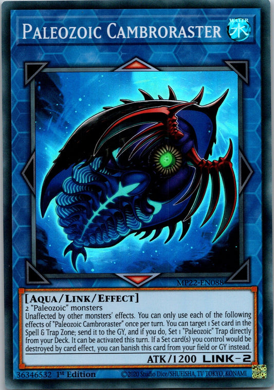 Yugioh Paleozoic Cambroraster MP22-EN088 1st Edition Super Rare NM