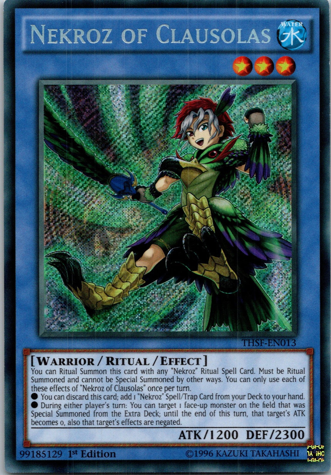 Yugioh Nekroz of Clausolas THSF-EN013 1st Edition Secret Rare NM