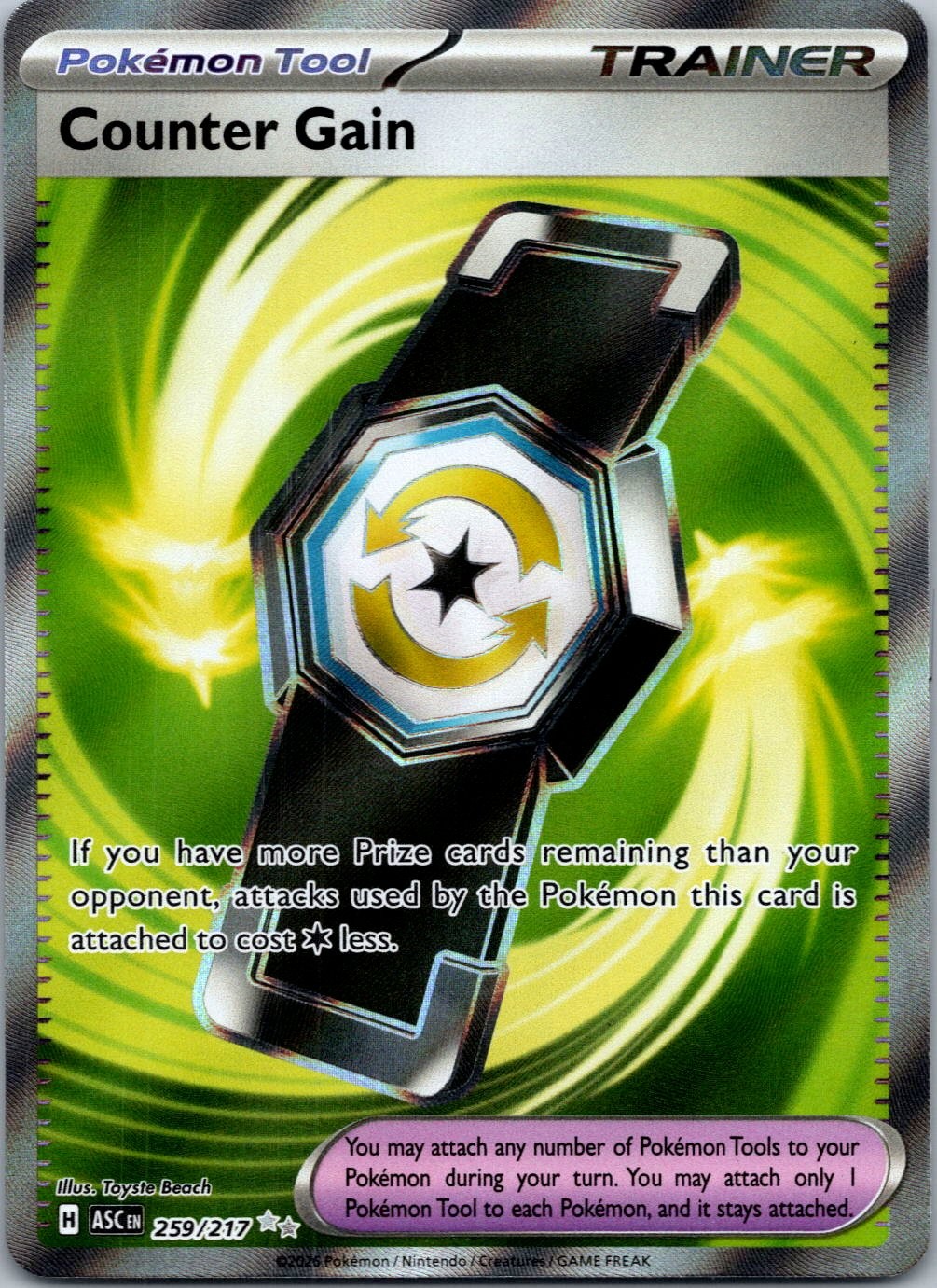 Pokemon Counter Gain 259/217 Ultra Rare NM