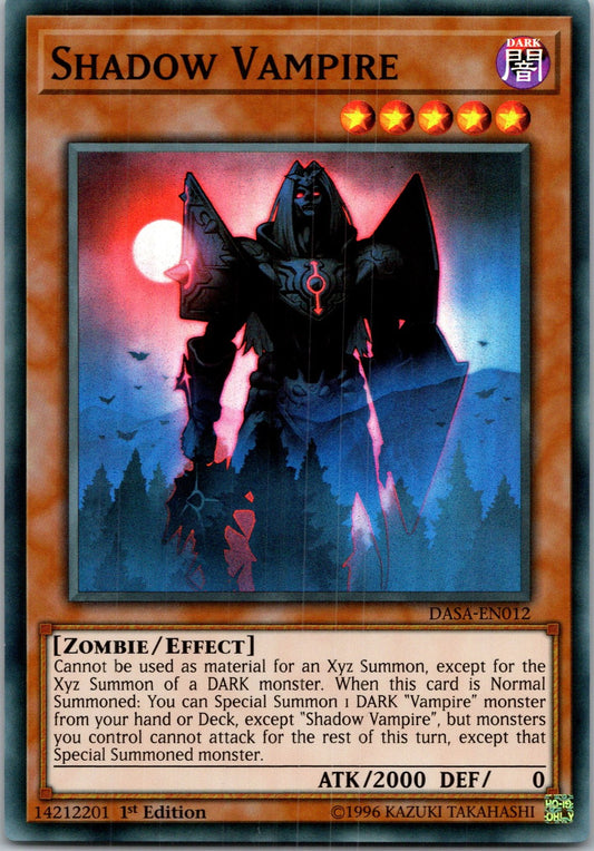 Yugioh Shadow Vampire DASA-EN012 1st Edition Super Rare NM