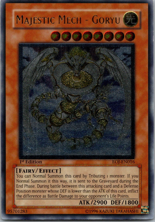 Yugioh Majestic Mech - Goryu EOJ-EN016 1st Edition Ultimate Rare NM