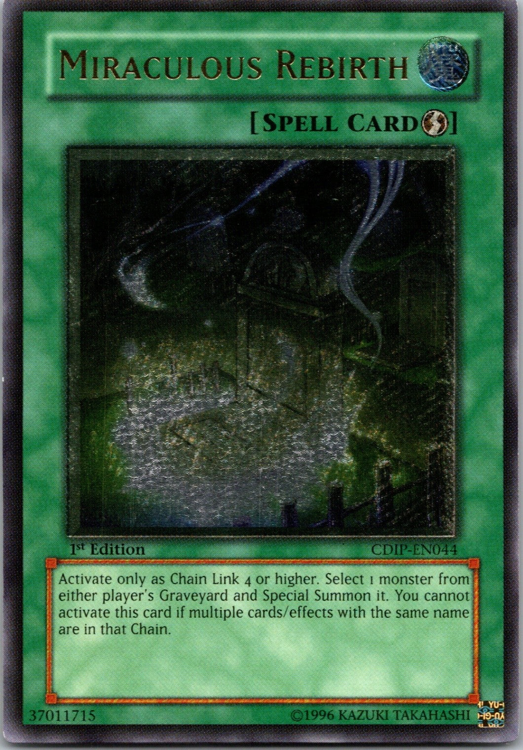 Yugioh Miraculous Rebirth CDIP-EN044 1st Edition Ultimate Rare NM
