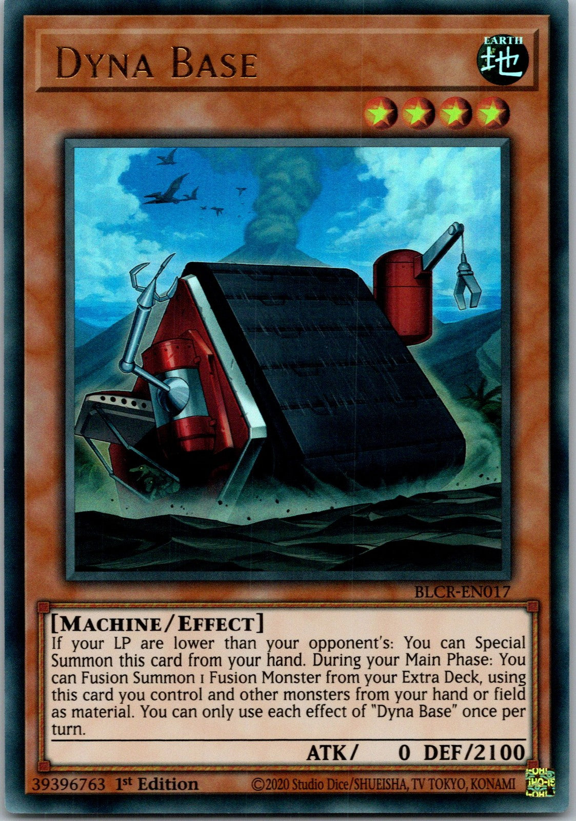 Yugioh Dyna Base BLCR-EN017 1st Edition Ultra Rare NM