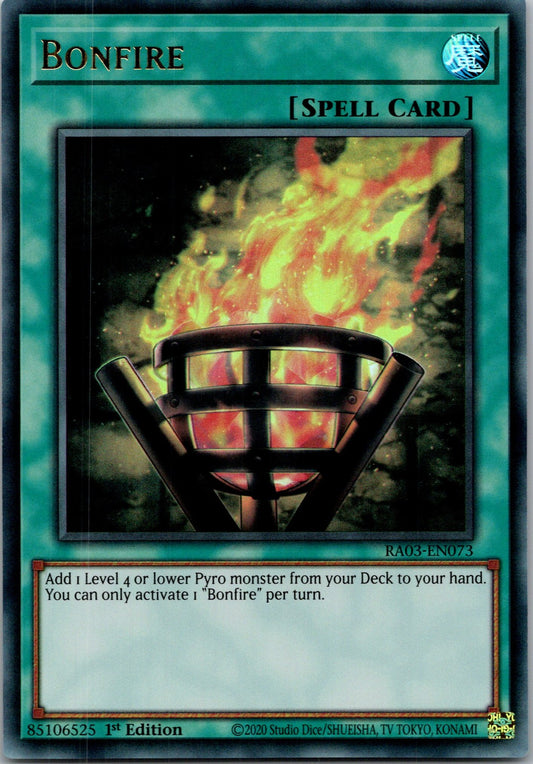 Yugioh Bonfire RA03-EN073 1st Edition Ultra Rare NM
