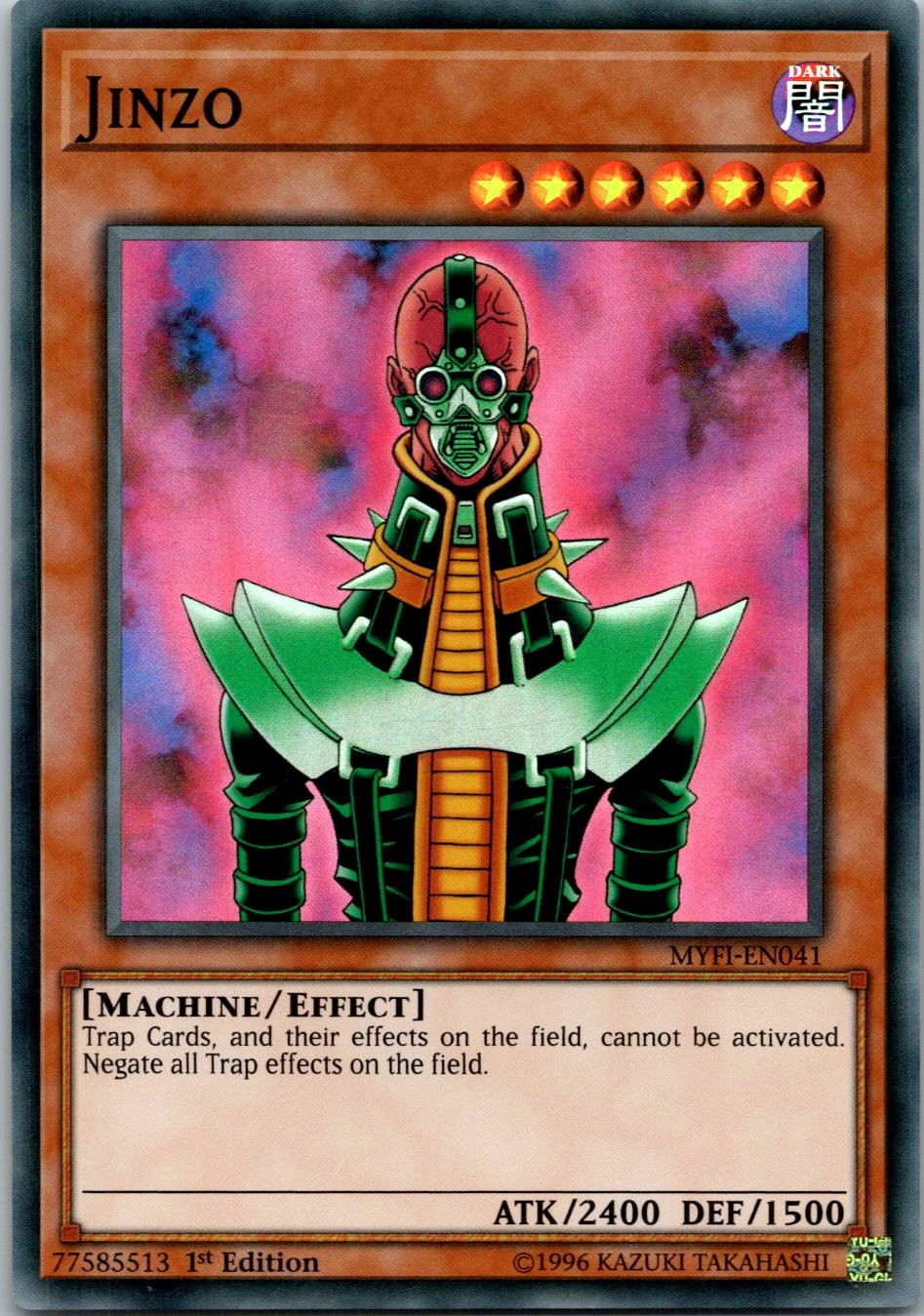 Yugioh Jinzo MYFI-EN041 1st Edition Super Rare NM