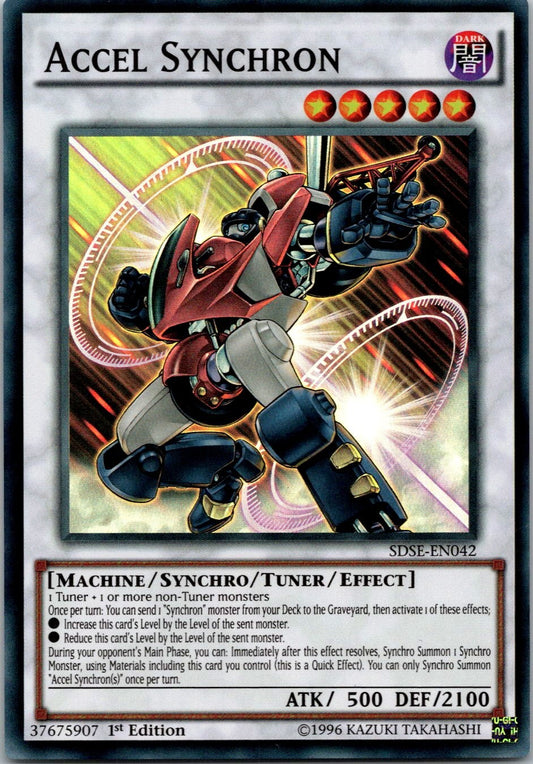 Yugioh Accel Synchron SDSE-EN042 1st Edition Super Rare NM