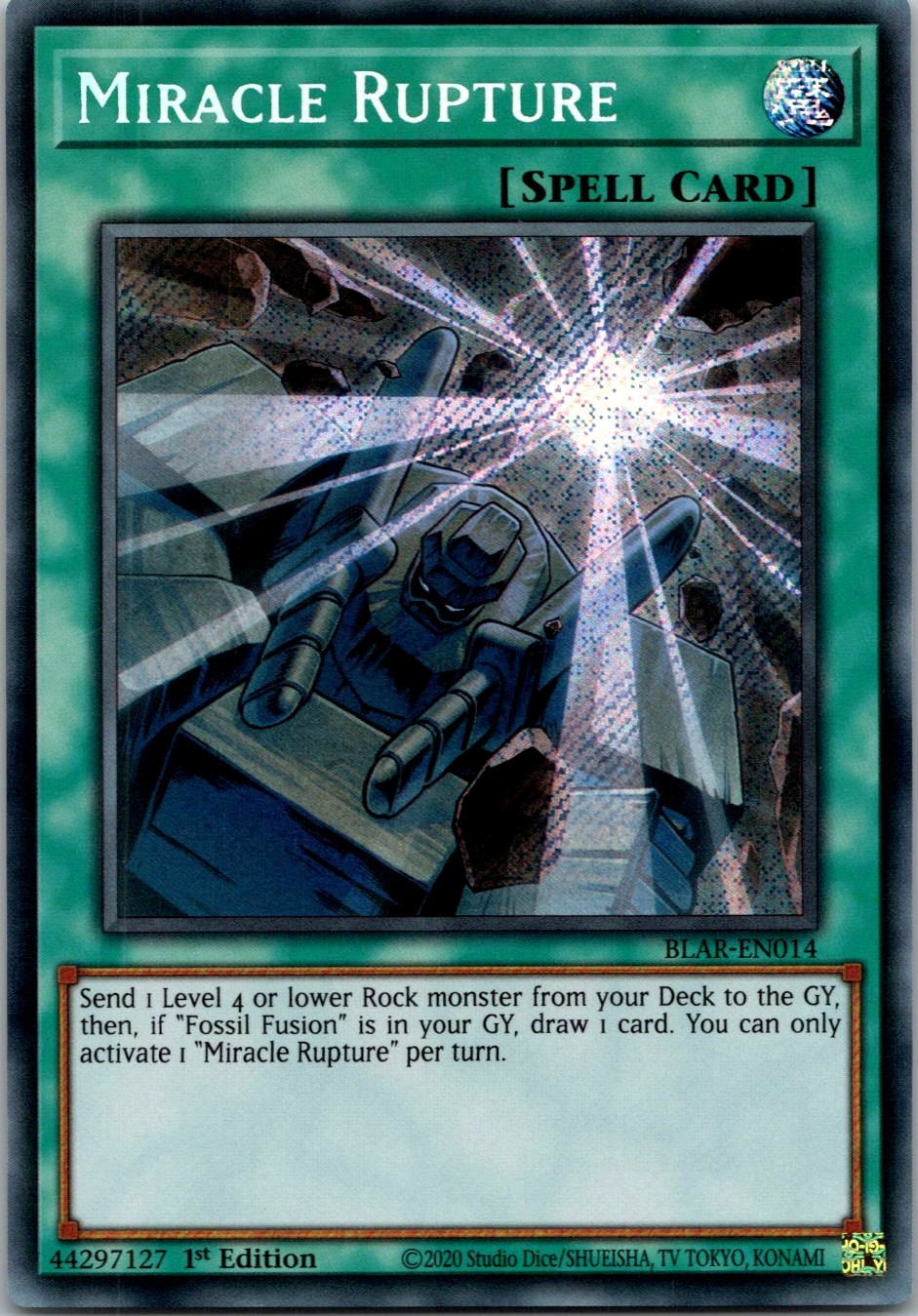 Yugioh Miracle Rupture BLAR-EN014 1st Edition Secret Rare NM