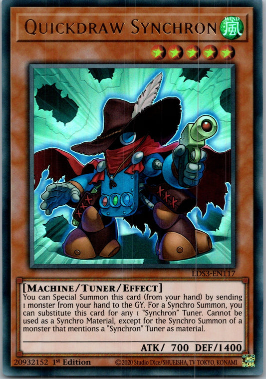 Yugioh Quickdraw Synchron LDS3-EN117 1st Edition Ultra Rare NM