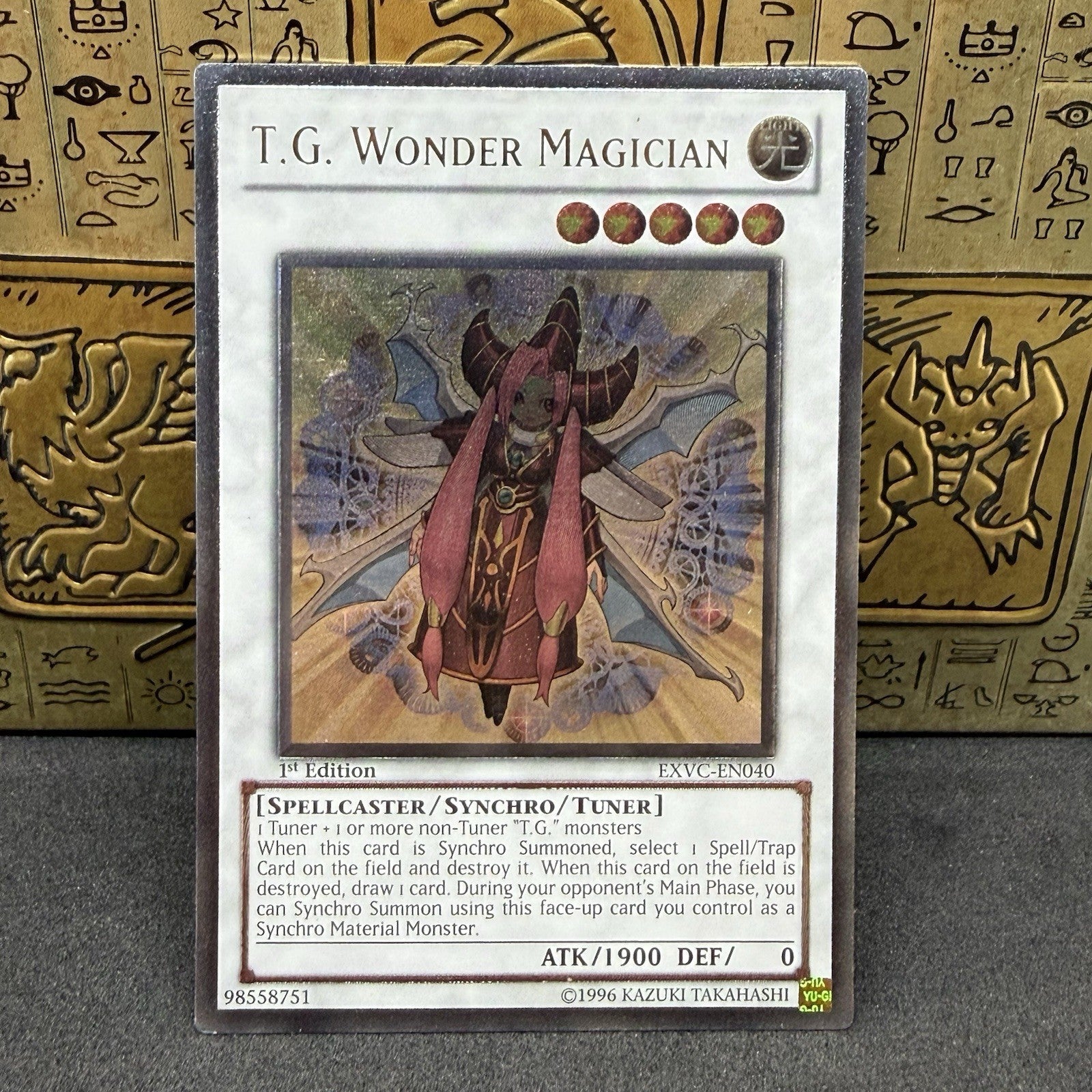 Yugioh T.G. Wonder Magician EXVC-EN040 Ultimate Rare 1st Edition NM