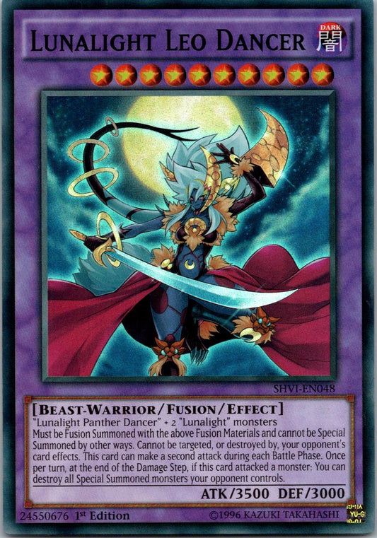Yugioh Lunalight Leo Dancer SHVI-EN048 1st Edition Super Rare NM