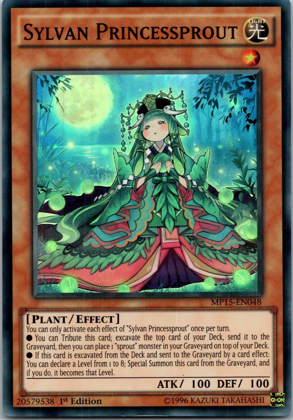 Yugioh Sylvan Princessprout MP15-EN048 1st Edition Super Rare NM
