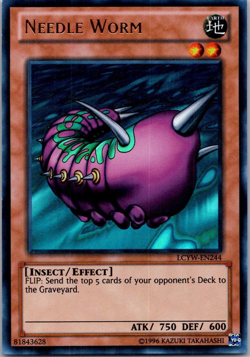 Yugioh Needle Worm LCYW-EN244 Ultra Rare NM