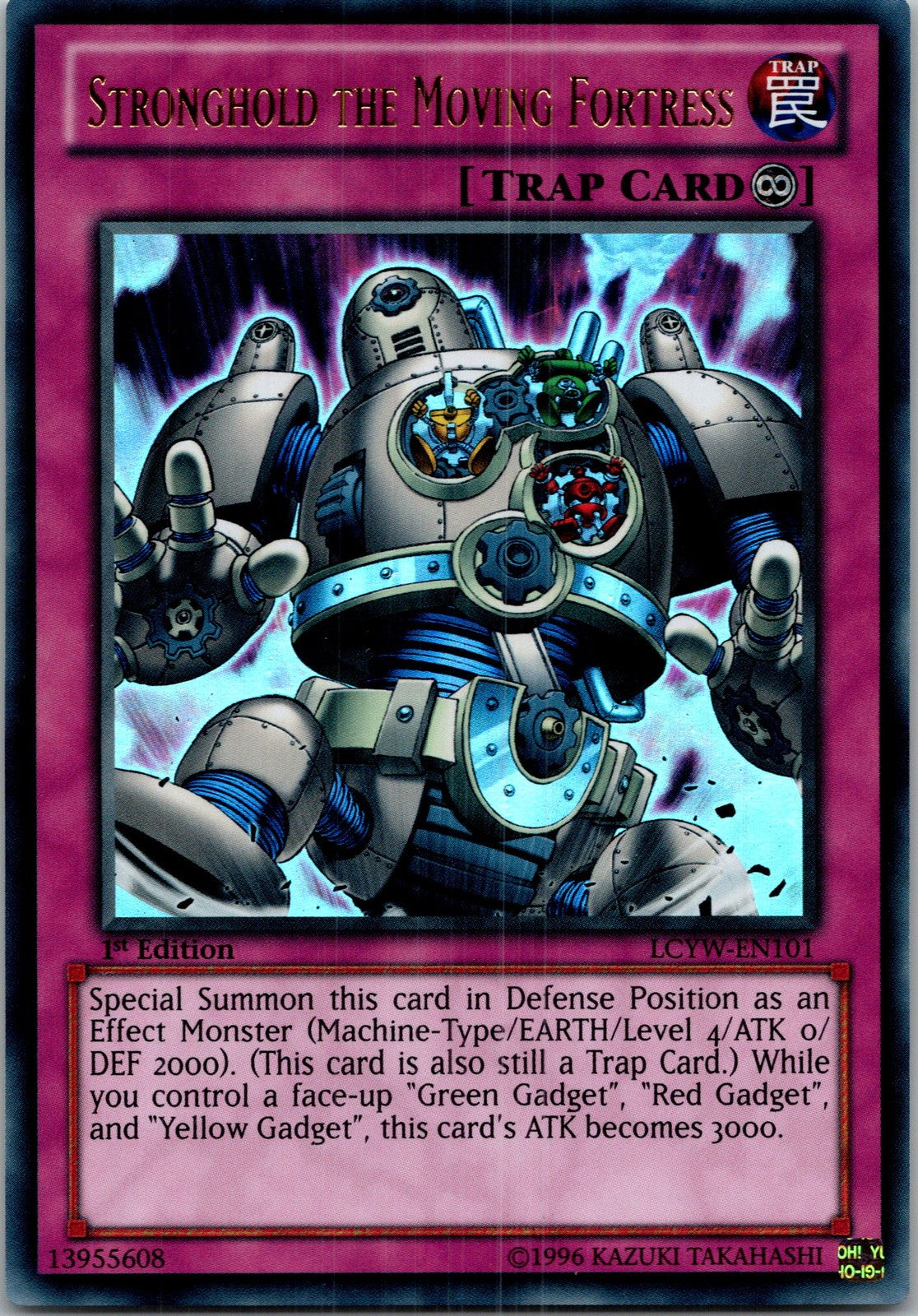 Yugioh Stronghold the Moving Fortress LCYW-EN101 1st Edition Ultra Rare NM