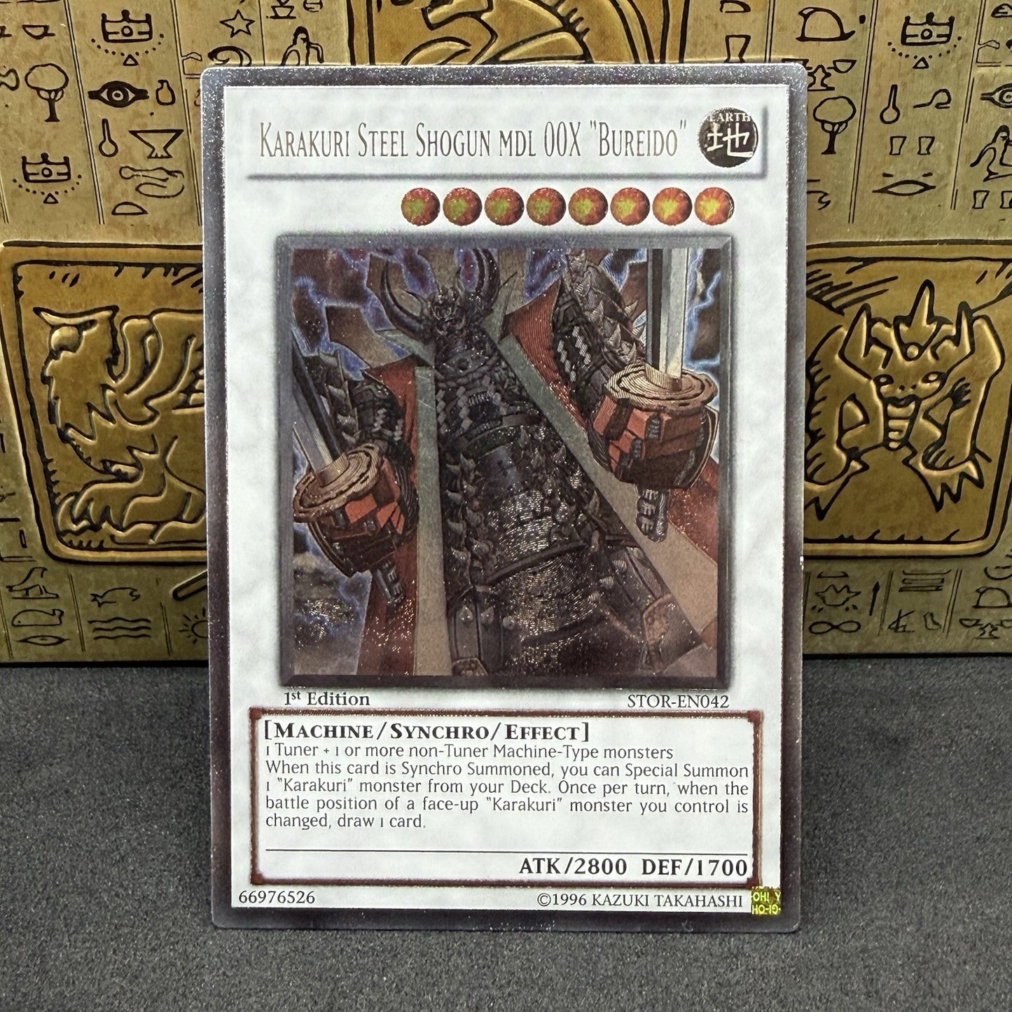 Yugioh Karakuri Steel Shogun MDL 00X “Bureido” STOR-EN042 Ultimate 1st Ed NM